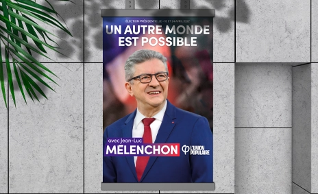 Voorbeeld van een verkiezingsposter