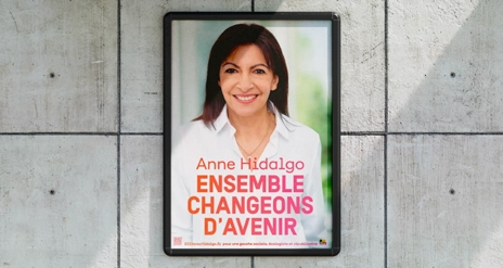 Voorbeeld van een verkiezingsposter